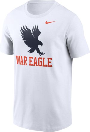 Nike Auburn Primetime Logo Mantra Nike Mens College T-Shirt in White | N19910AAUN-TZL