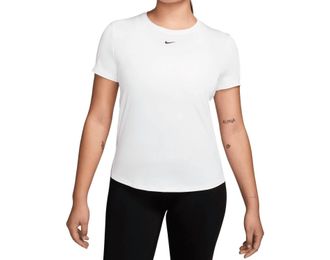 Nike One Classic Dri-Fit Short Sleeve Top In Tattoo/white