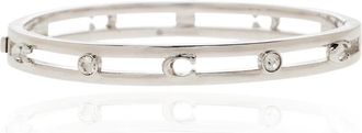 Coach Signature C Open Armband - Dames - Armbanden - Grijs - ONE Size - Leer - Accessoires