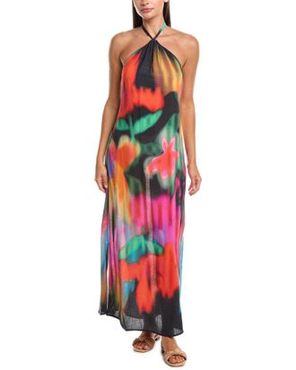 Natori Floral Mirage Printed Halter Dress