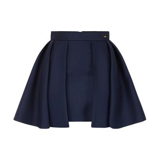 Elisabetta Franchi Dames, Rokken, Blauw, Maat: XS Wol