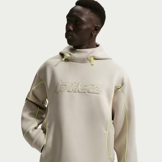 Nike Mens Project F.R.O.G. Bubble Mesh Pullover Hoodie in Purple | IF1296-573