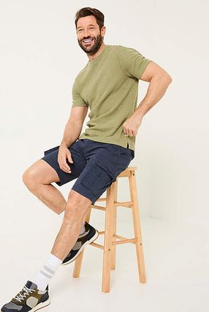 FatFace Fatface Bude Cargo Shorts - Navy
