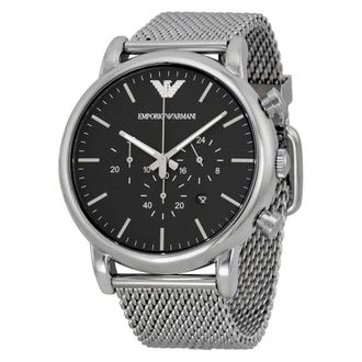Emporio Armani Classic Chronograph Black Dial Mens Watch AR1808