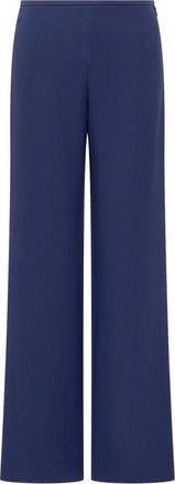 Emporio Armani High-waisted Wide-leg Broeken - Dames - Wijde Broeken - Blauw - 2XL - Broeken