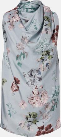 Altuzarra Sleary floral draped silk top