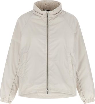 Moorer Womens Beige Polyester Shell Jacket Clothing