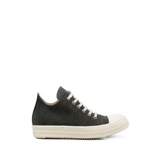 Rick Owens Canvas Low-top Sneakers