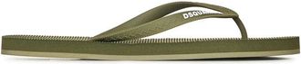 Dsquared2 Groene Teenslippers voor Mannen - Heren - Slippers - Groen - 40 EU - Schoenen