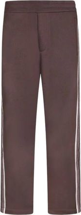 Emporio Armani Katoenen joggingbroek - Heren - Broeken - Bruin - Maat: S Katoen
