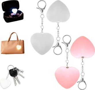 Generic Love Wallet Tote Bag Touch Sensing Light, Tote Bag Touch Light for Women, 4PC Rechargeable LED Automatic Glow Lights, Purse Lights for Inside Purse Cu