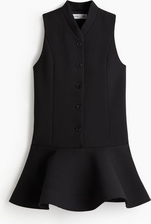 H&M Etuikleid mit Tellerjupe - Schwarz