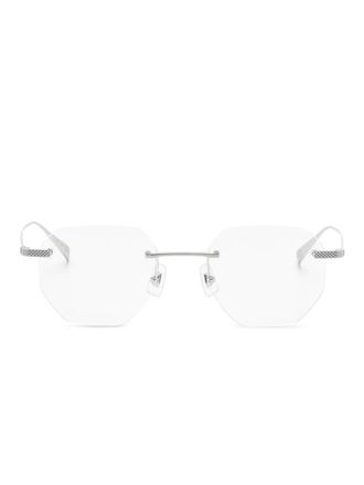 Dunhill Occhiali geometrici - Argento