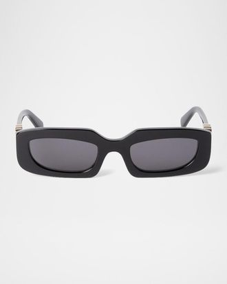 Off-white Men & apos;s Renton Acetate Rectangle Sunglasses