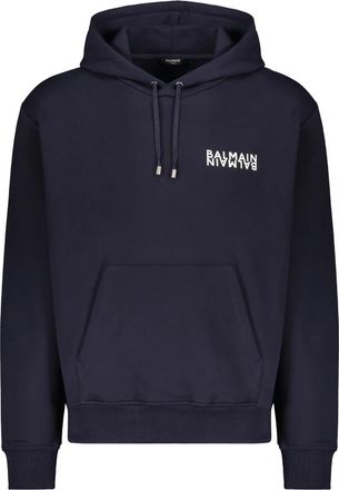 Balmain Hoodie - Heren - Hoodies - Blauw - S - Katoen - Hoodies & sweatvesten
