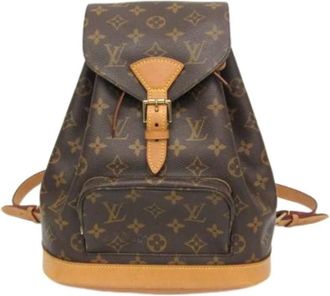 Louis Vuitton Pre-owned Backpacks, female, Brown, Size: ONE SIZE Pre-owned Canvas Backpack