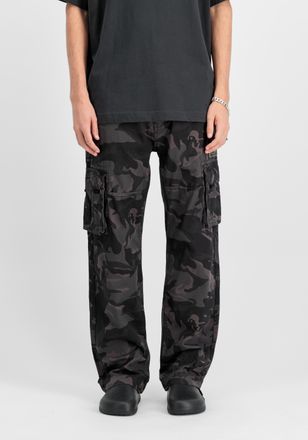 Alpha Industries Cargohose ALPHA INDUSTRIES Jet Pant Camo, Herren, Gr. 29, Normalgr&ouml;ssen, schwarz (schwarz camo), Obermaterial: 100% Baumwolle; Futter: 100% Baumwolle,