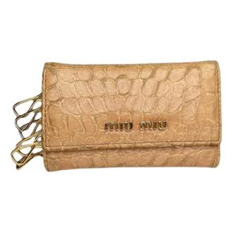 Miu Miu Portachiavi in pelle Pre-owned - - Pre-owned - Donna - Beige - ONE SIZE
