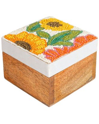 Tiramisu Golden Sunflower Keepsake Box