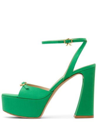 【関税込み】Gianvito Rossi グリーン Elle ヒールサンダル GIANVITO ROSSI ☆ Cruz 80 スエード サンダル (Gianvito Rossi