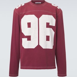 Acne Studios Camiseta de jersey de algod&oacute;n estampada