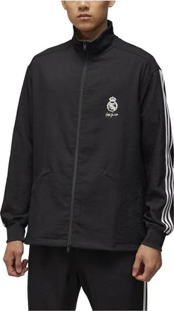 adidas Real Madrid Track Top Zwart - Heren - Sportshirts - Zwart - 2XL - Leer - Fitness