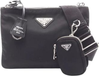 Prada Borsa a spalla Pre-owned Re-Edition 2000 in nylon e pelle Saffiano - - Pre-owned - Donna - Nero - ONE SIZE