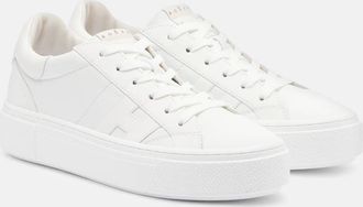 Hogan H705 Allacciato H leather platform sneakers