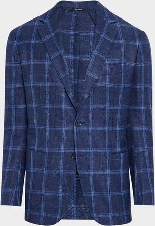 Sartorio Mens Large Overcheck Sport Coat