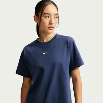 Nike Womens Nike Sportswear Classic Oversized T-Shirt in Blue | IH7601-410