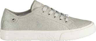 U.S.Polo Association Zilveren Sneakers voor Dames met Veters - Dames - Sneakers - Grijs - 40 EU - Polyester - Schoenen