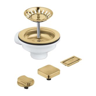 GROHE Juego De Desag&uuml;e Para Fregadero, Cool Sunrise Cepillado 40996gn0