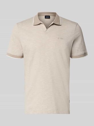 Joop Regular Fit Poloshirt mit Label-Stitching Modell Iwanito in Beige, Gr&ouml;&szlig;e XXXL