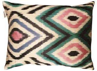 Les-Ottomans Silk Ikat Cushion