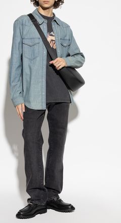 Isabel Marant Denim Shirt Vasco, Mens, Blue