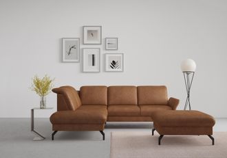 Sit&more Ecksofa &raquo;Fashion L-Form&laquo; wahlweise mit Kopfteilverstellung und Vorziehsitz, motorisch