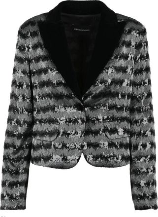 Emporio Armani Donna, Giacche, Nero, XL, new