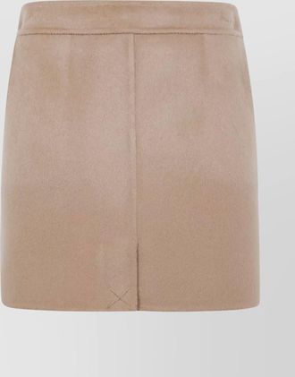 Semicouture high waist mini skirt with seam design