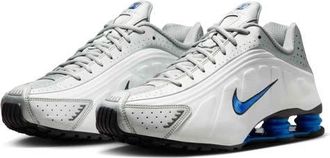Nike Shox R4 Sneaker in White/Racer Blue at Nordstrom, Size 9.5