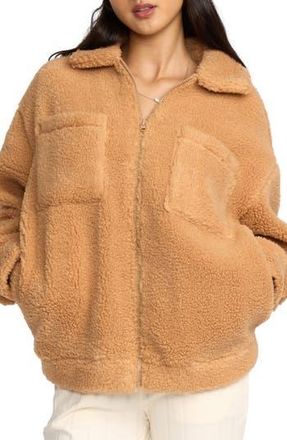 Billabong Resound High Pile Fleece Jacket in Dusty Trails at Nordstrom Rack, Size Medium