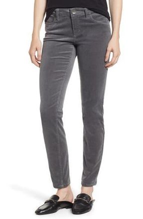 Kut from the Kloth Diana Stretch Corduroy Skinny Pants in Fog at Nordstrom Rack, Size 2P