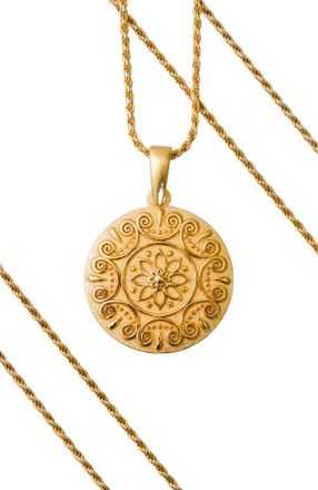 Mantra I Choose Joy mandala necklace in Original - Gold at Nordstrom