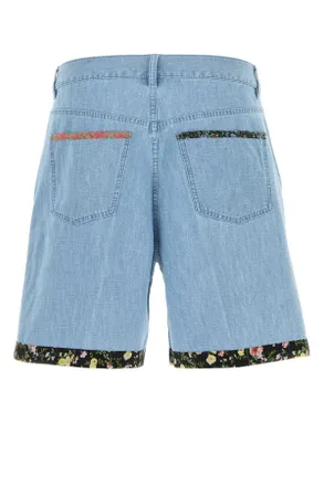 Valentino Garavani Denim Bermuda Shorts - Blue