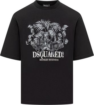 Dsquared2 Black Short Sleeves T-Shirt