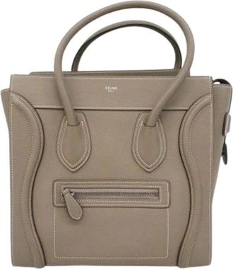 Celine Pre-owned Tote Bags, female, Gray, Size: ONE SIZE Pre-owned Vintage Tote Bag