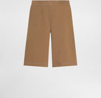 Dolce & Gabbana Cotton Jogging Shorts - Man Pants And Shorts Brown 46