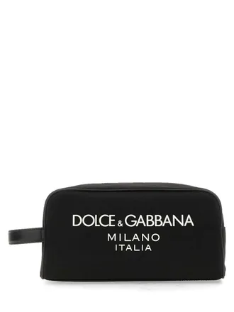 Dolce & Gabbana Logo Polyamide Wash Bag - Black