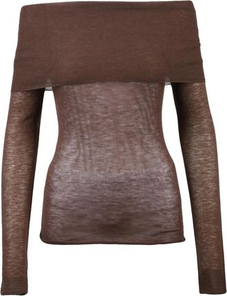 Alysi Truien & Vesten, Dames, Bruin, S, Wol, Maglia Garzata