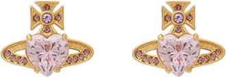 Vivienne Westwood Womens Ariella Earrings Metal Pink Jewelry-Watches