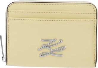 Karl Lagerfeld B2W32005 Portemonnee - Dames - Portefeuilles - Geel - ONE Size - Leer - Accessoires